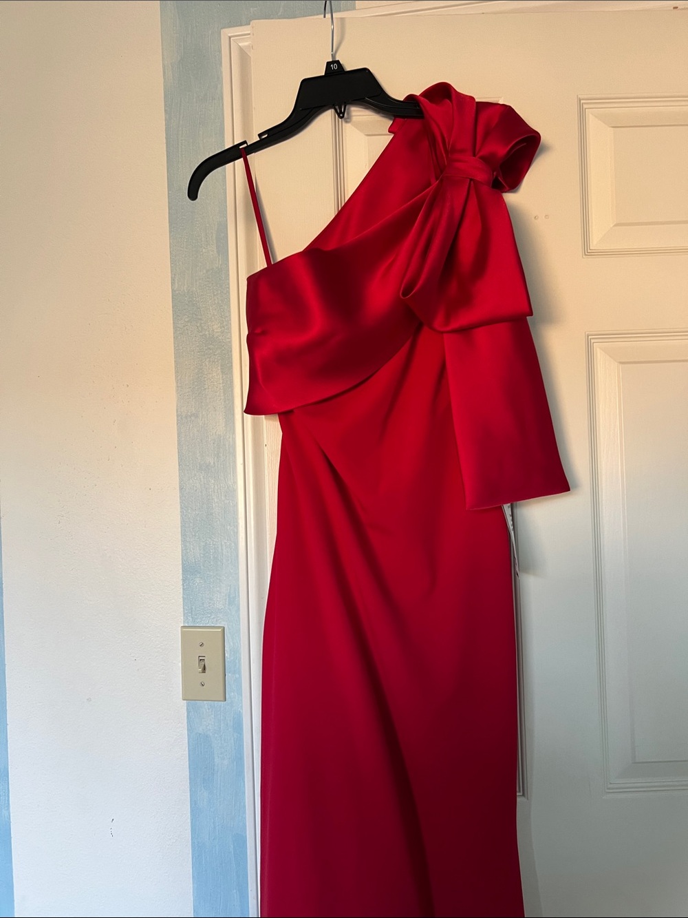 Betsy & Adam One Shoulder Dress